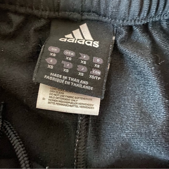 adidas Black and Pink Sweatpants with Elastic Waistband - Picture 2 of 7